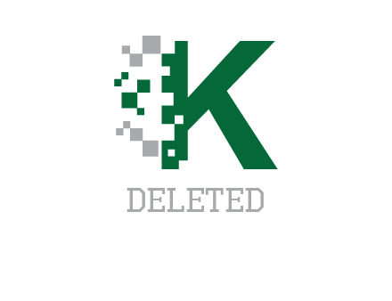 digital letter K logo