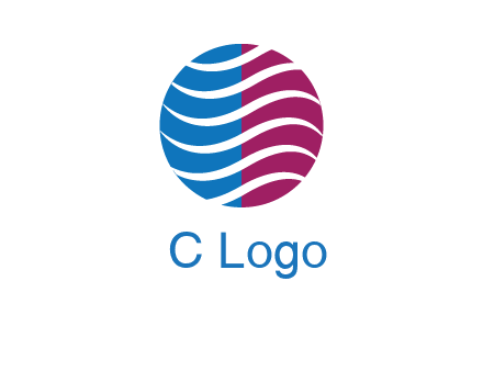 waves around circle communication logo