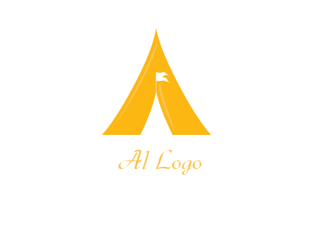 letter a tent icon