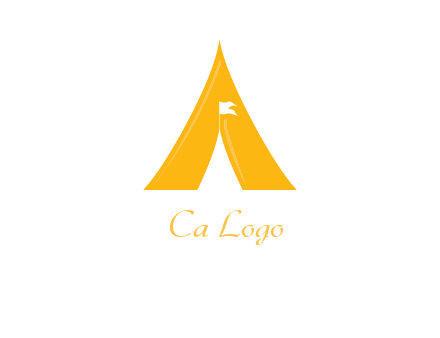 letter a tent icon