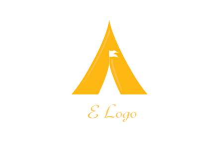 letter a tent icon