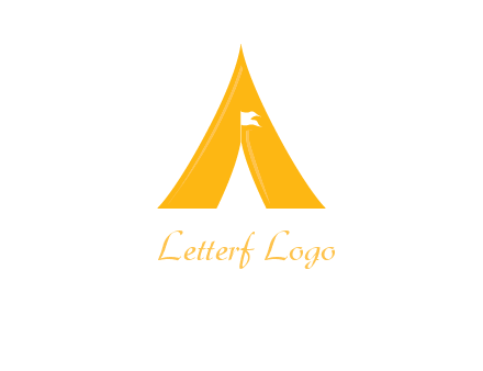 letter a tent icon