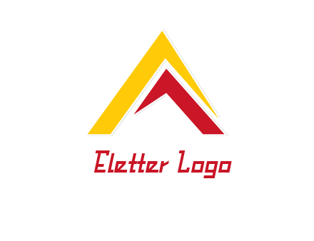 letter A mountain logo