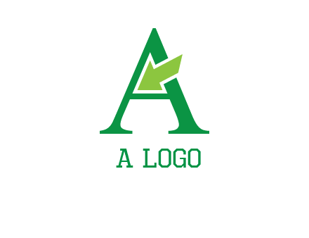 letter A arrow logo