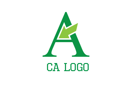 letter A arrow logo