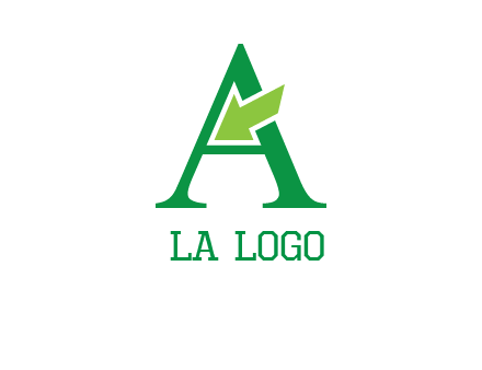 letter A arrow logo