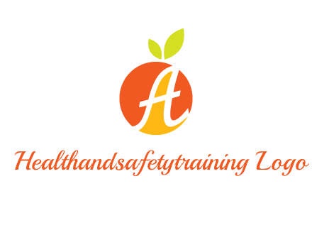 letter A in fruit logo