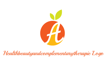 letter A in fruit logo