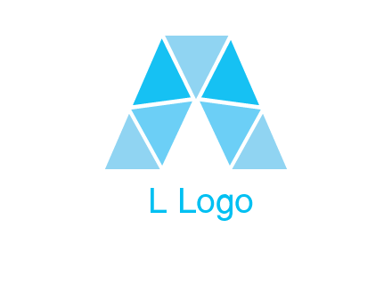 triangles Letter A logo