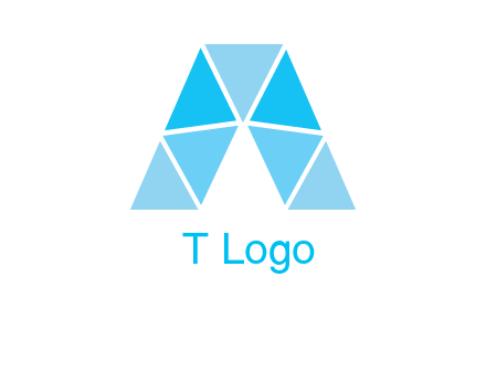 triangles Letter A logo