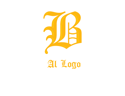 calligraphic letter B