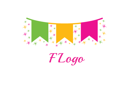 party celebration flag logo