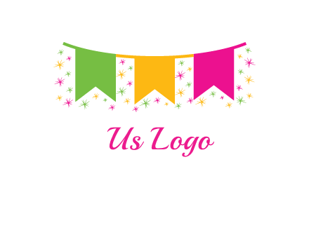 party celebration flag logo