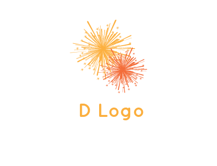 bursting fireworks logo