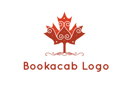 design on maple leaf logo