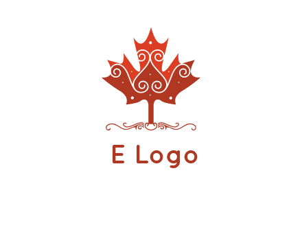 design on maple leaf logo