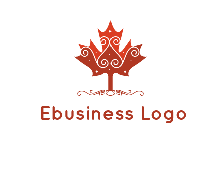 design on maple leaf logo