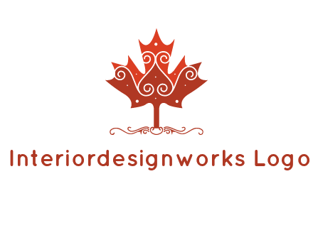 design on maple leaf logo