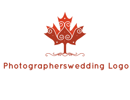 design on maple leaf logo