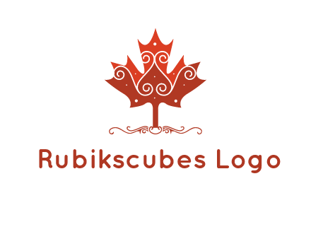 design on maple leaf logo