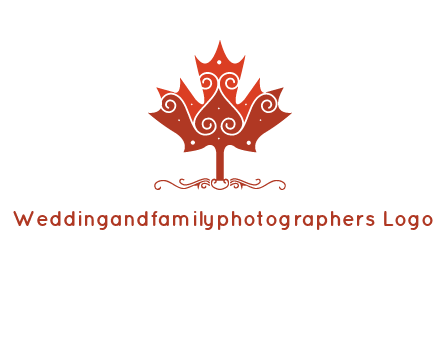 design on maple leaf logo