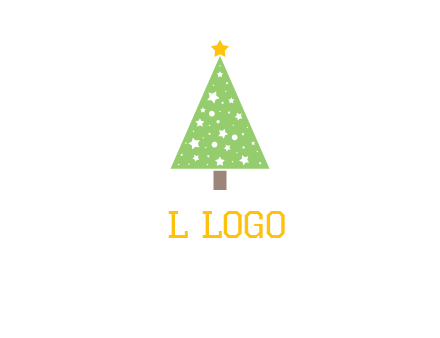 christmas tree with stars logo