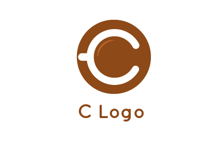 letter c on cup logo