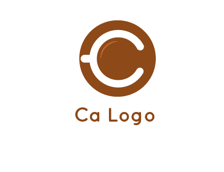 letter c on cup logo