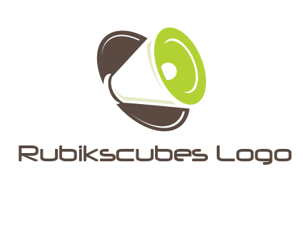 loud speaker in circle entertainment logo