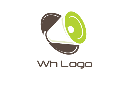 loud speaker in circle entertainment logo