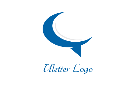 letter c speech bubble logo