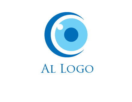 letter c and eye logo
