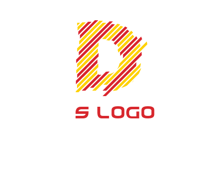 letter D stripes logo