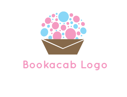 cupcake with envelope logo