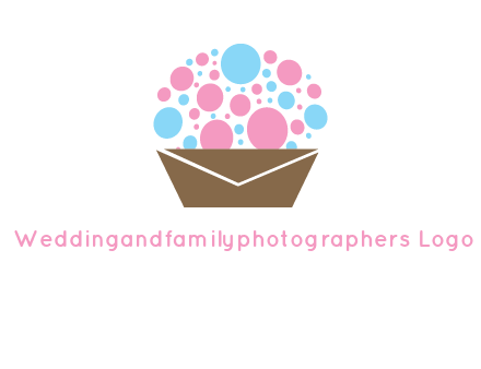 cupcake with envelope logo