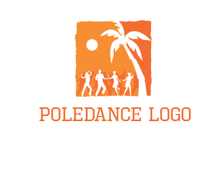 beach dance party logo