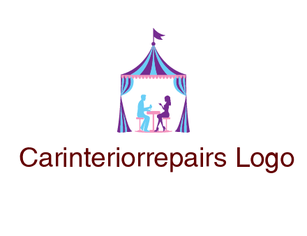 dinner in tent logo