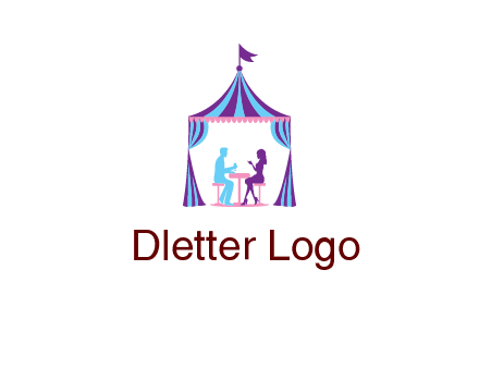 dinner in tent logo