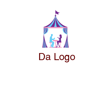 dinner in tent logo