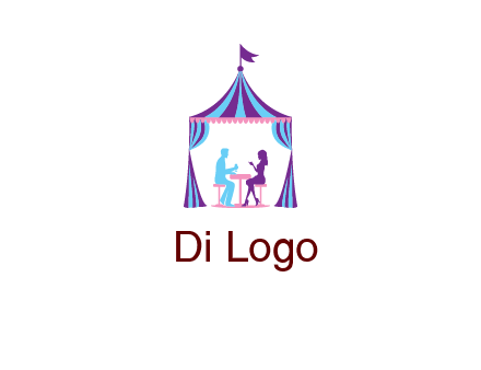 dinner in tent logo