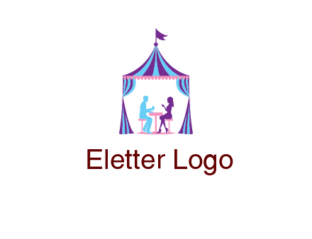 dinner in tent logo