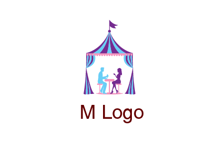 dinner in tent logo