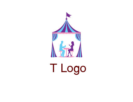 dinner in tent logo