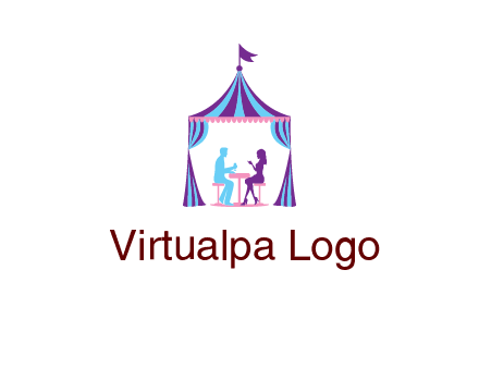 dinner in tent logo