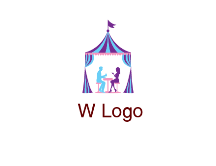 dinner in tent logo