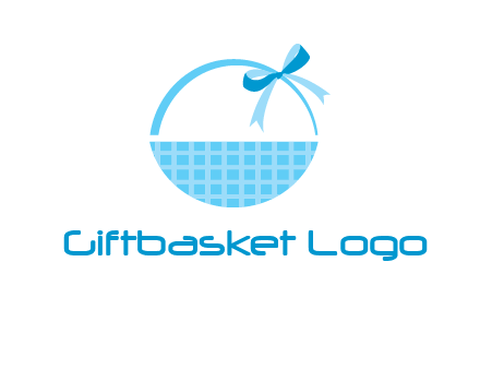 gift basket with bow logo