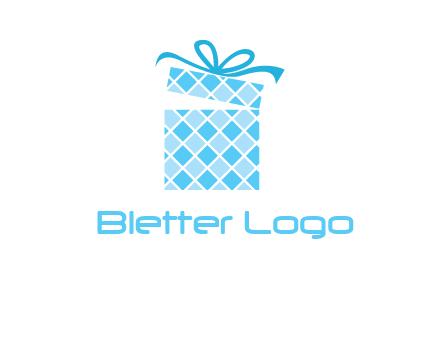 pattern gift box logo