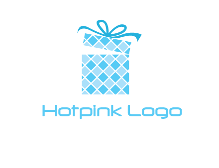 pattern gift box logo