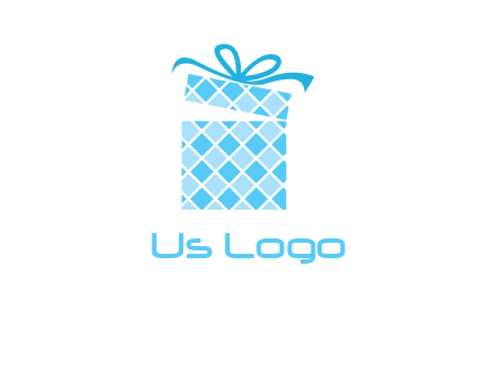 pattern gift box logo