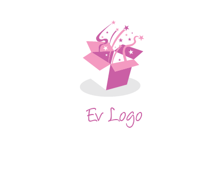 confetti gift box icon